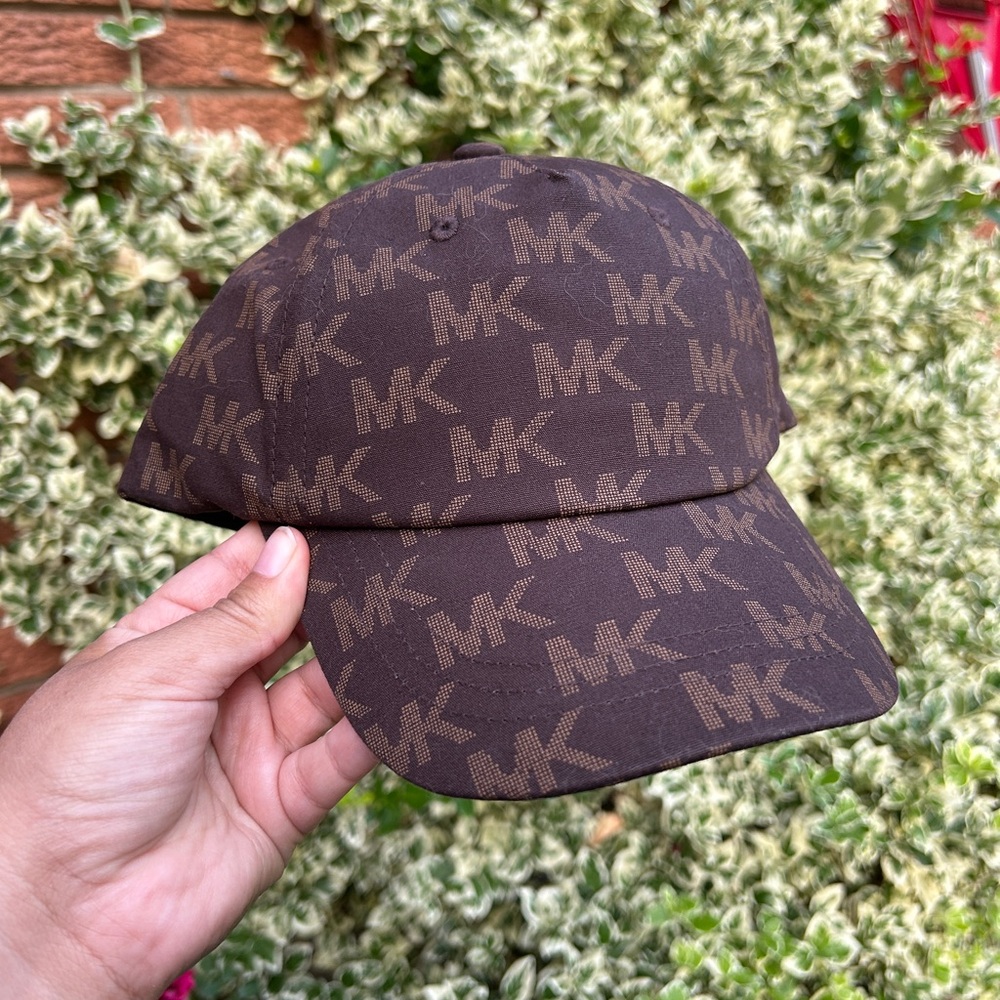 Michael Kors Dark Brown Monogram Cap